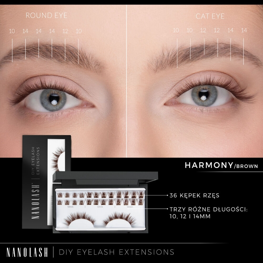 Nanolash DIY Eyelash Extensions Brown