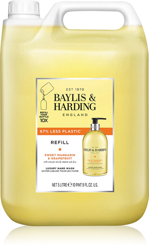 Náhradní náplň tekutého mýdla na ruce Baylis & Harding Sladká mandarinka a grapefruit