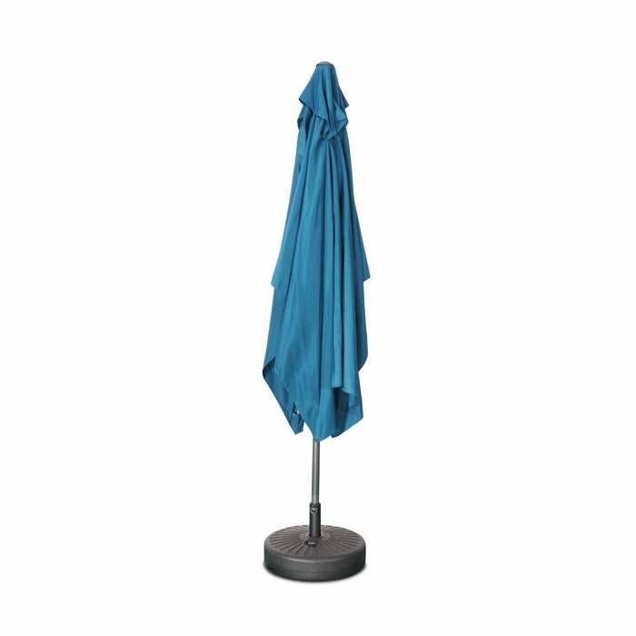 Rechthoekige parasol 2x3m - Touquet Duck Blue - verstelbare aluminium middenpaal en openingsmechanisme