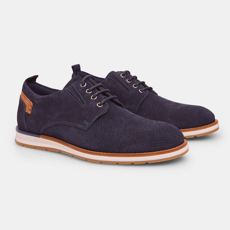 BATA Męskie zamszowe buty sznurowane