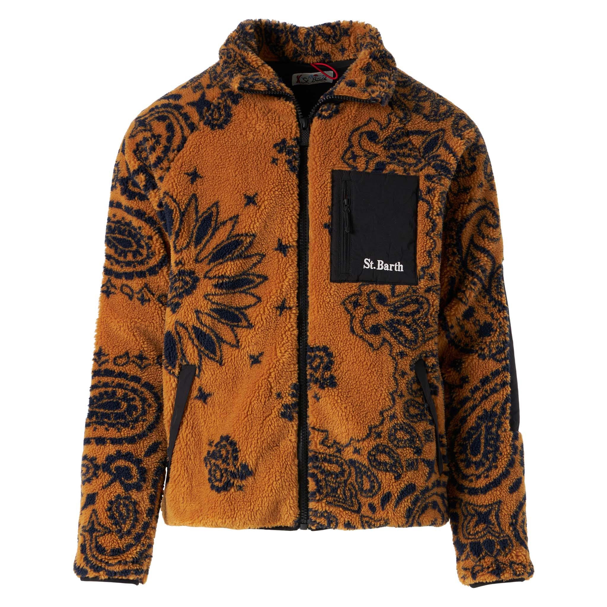 Sherpa-jas voor heren met patroon