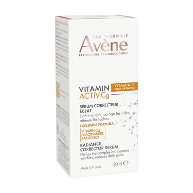 „Avène Vitamin Activ Cg Radiance Corrector“ serumas nuo raukšlių, skaistinamasis serumas su vitaminu C, 30 ml