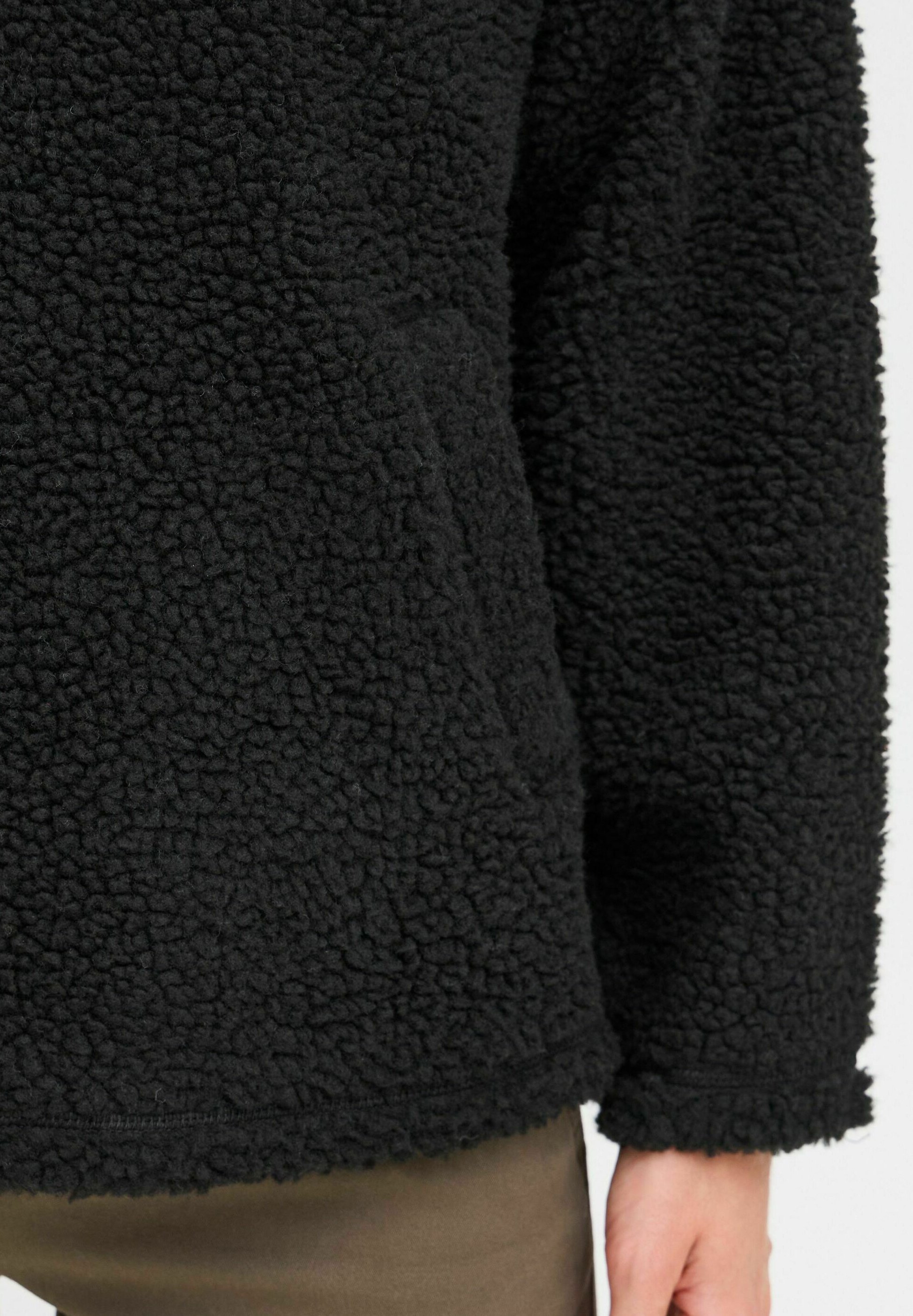 Oxmo OXTOLIRONE TEDDY - Fleece trui - zwart