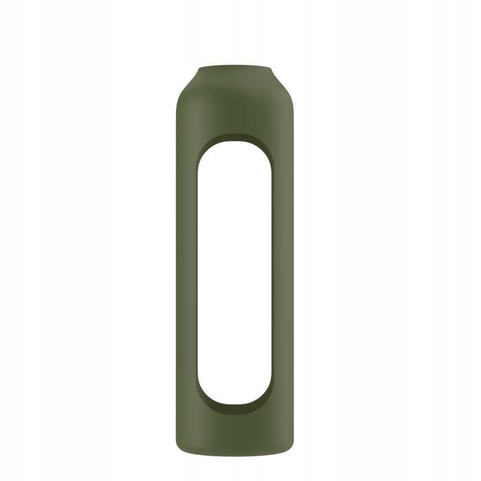Silicone sleeve for a glass bottle - Wessper B1 Borosilicate 1L - Olive color