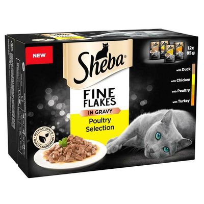 Sheba Pliculețe Fulgi Fini 48 x 85g