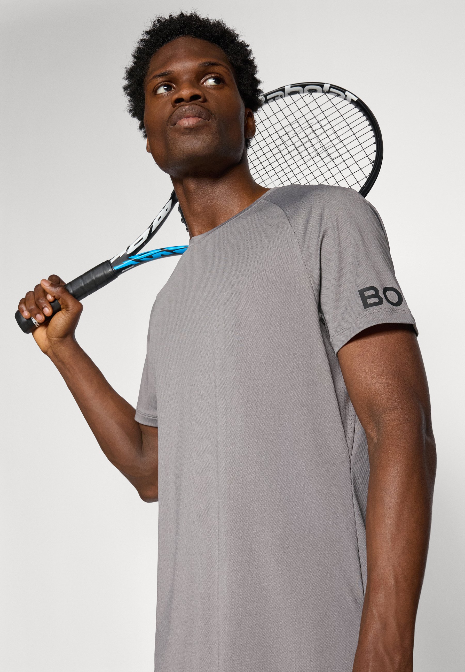Björn Borg PANEL - T-shirt met print - grijs