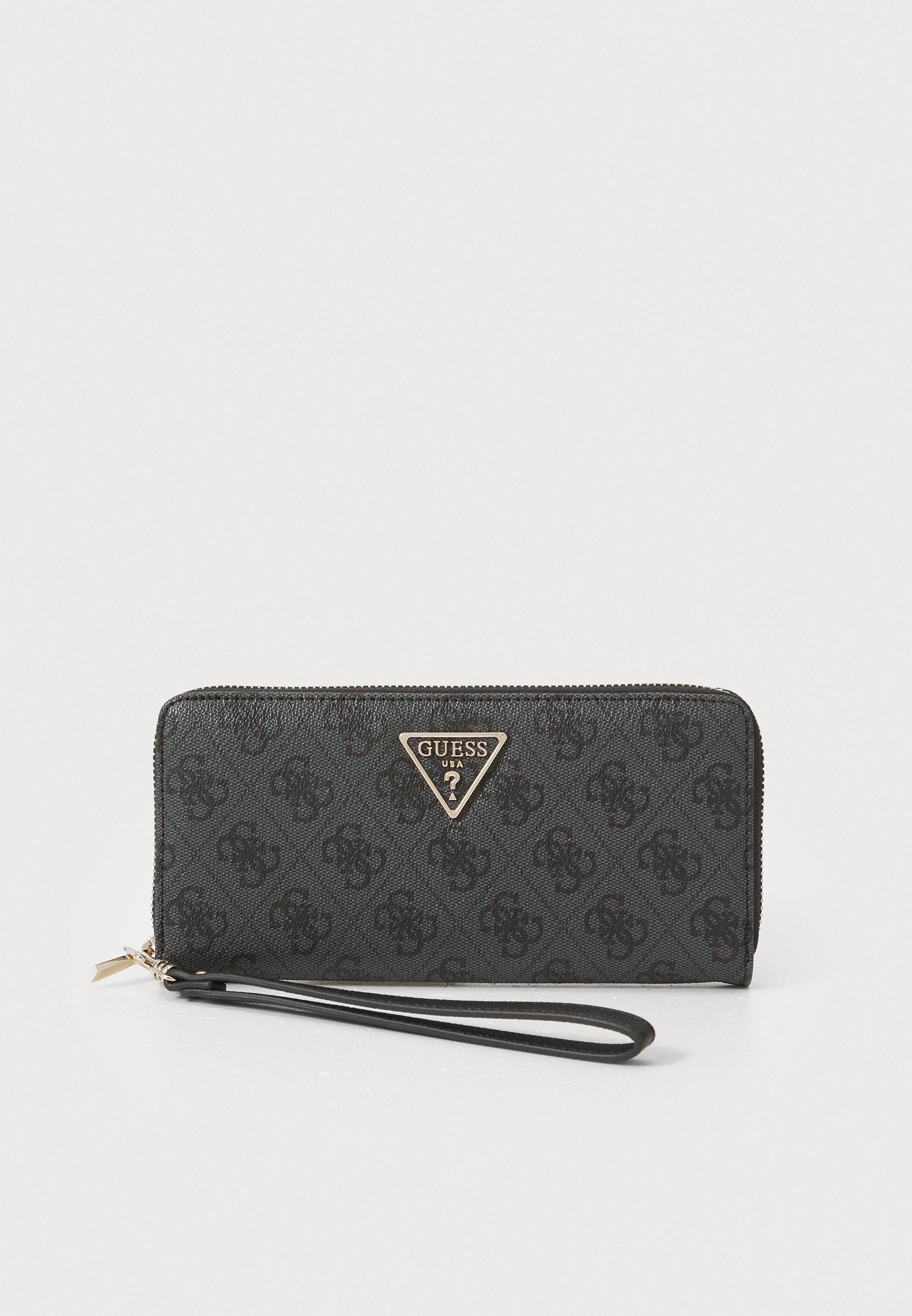 Guess LAUREL LARGE ZIP AROUND - Portfel - ciemnoszary