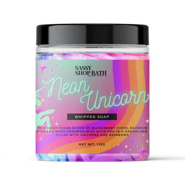 Sassy Scents Neon Unicorn šľahané mydlo 115g