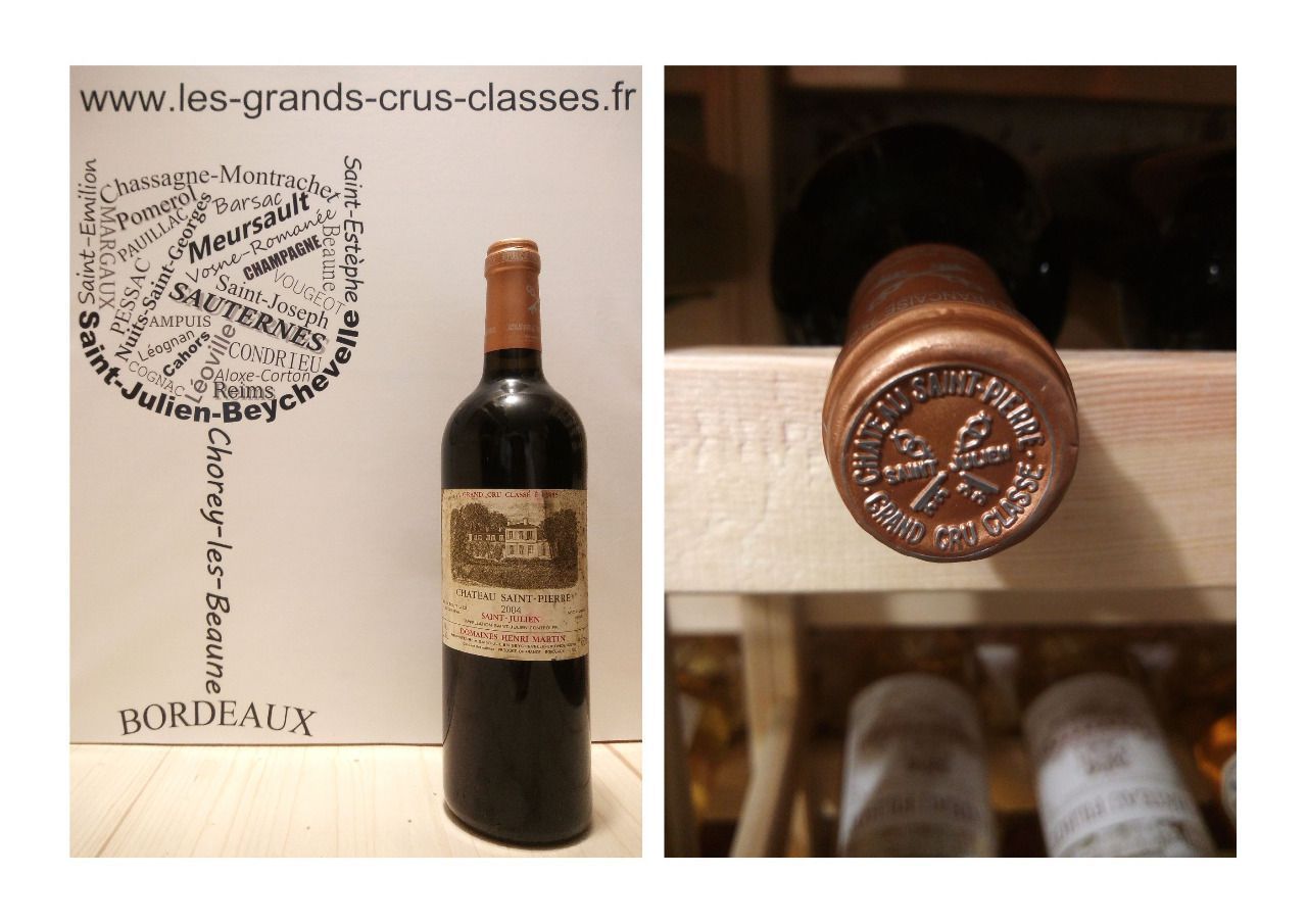 Château Saint-Pierre 2004 - 4ème Grand Cru Classé - Saint-Julien - 1 x 75 cl - Rouge