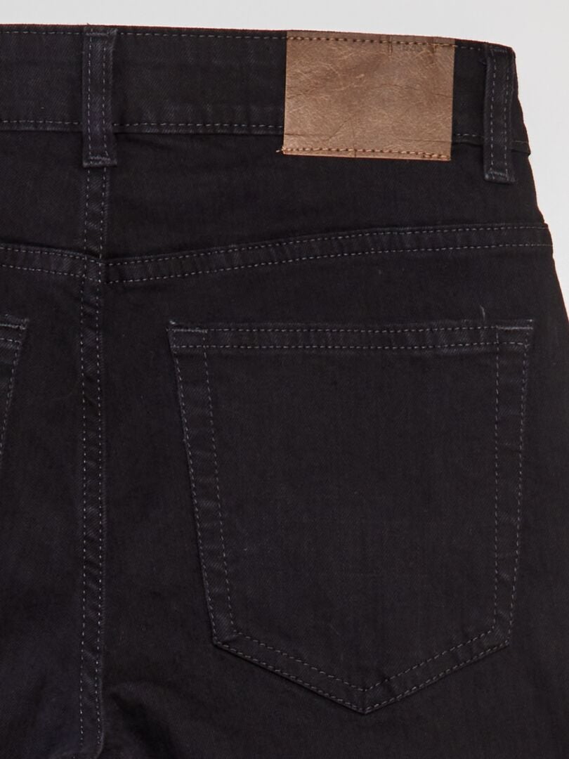Slim fit jeans met 5 zakken - Maat L34 - Zwart