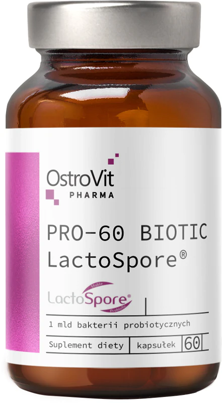 OstroVit PRO-60 BIOTIC LactoSpore doplněk stravy ve formě kapslí s probiotiky