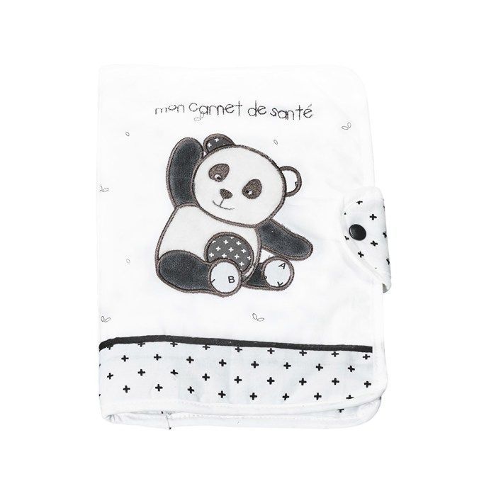 Funda de algodón blanco para el libro de registro de salud