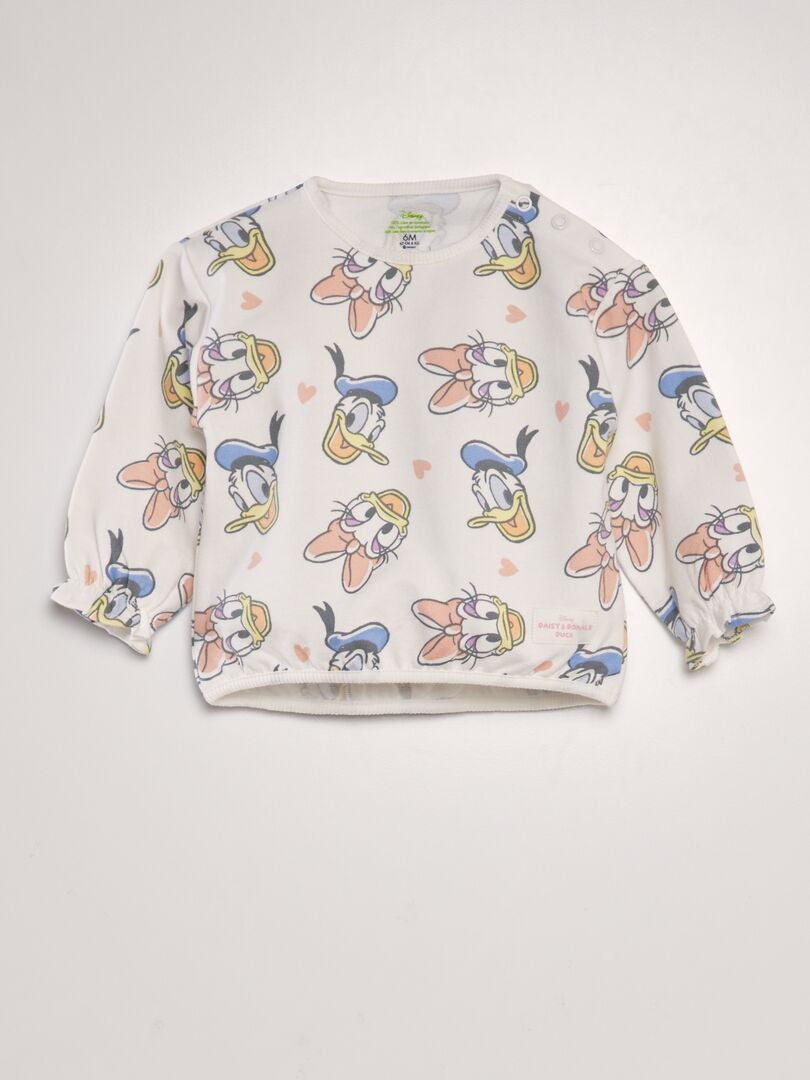 Disney-sweatshirt met ruchesmouwen - WIT