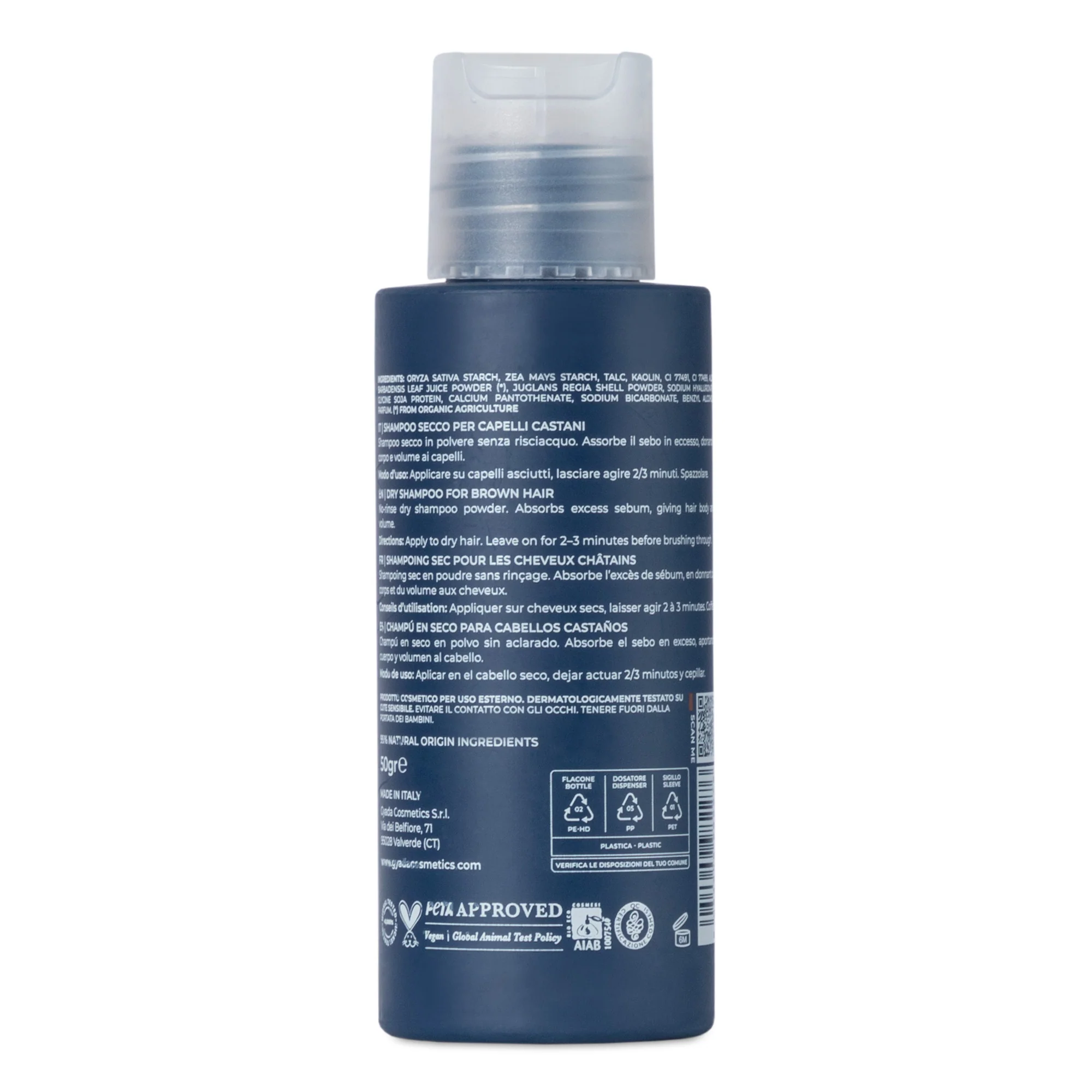 Hyalurvedic Shampoo Secco Capelli Castani - Shampoo Secco