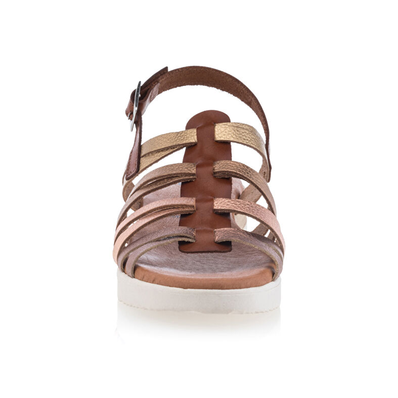 Brune sandaler / sko med åpen tå til dame