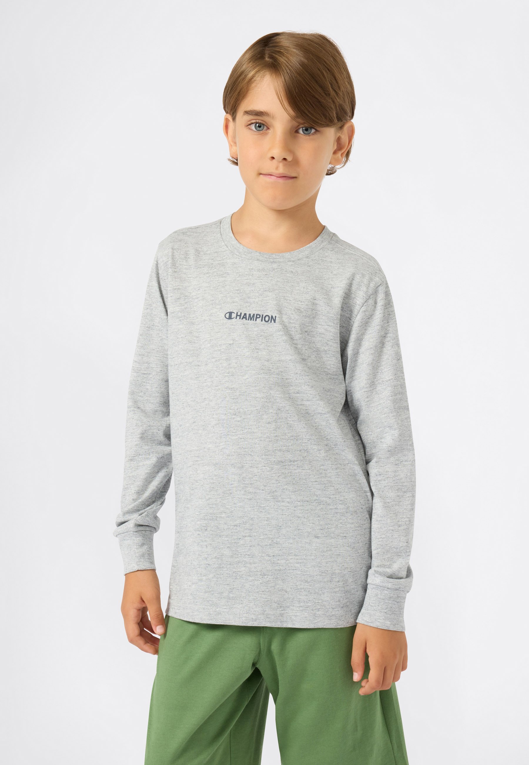 Champion GRAPHIC LONG SLEEVE UNISEX - Hosszú ujjú felső - szürke