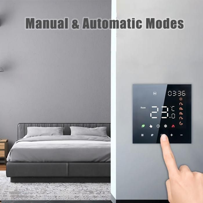 Thermostat intelligent - YYV - 16A - Écran LCD tactile - Programmable - Mural