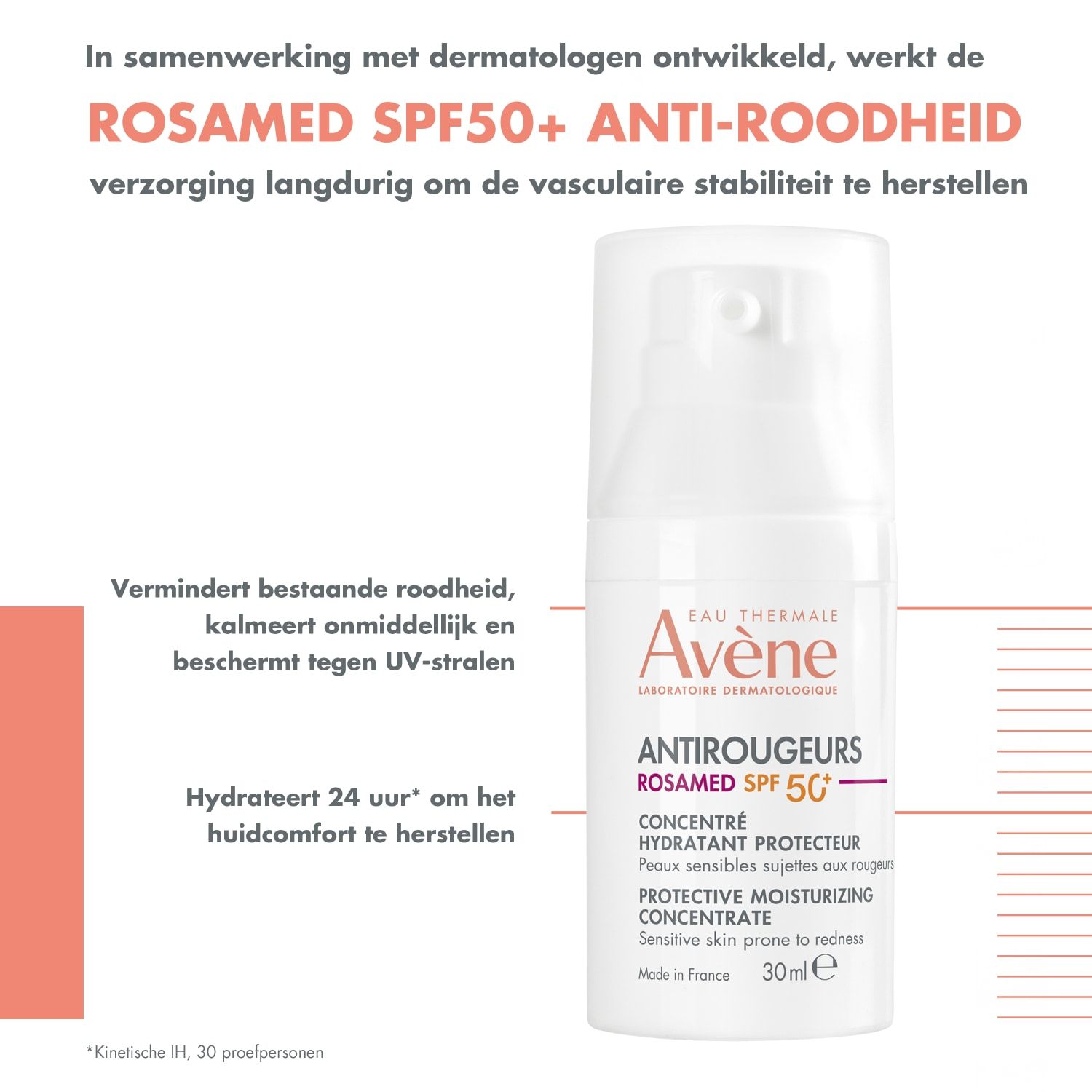 Avène Rosamed Antirougeurs Pleťové mlieko Ochranný hydratačný koncentrát SPF 50+ - 30 ml