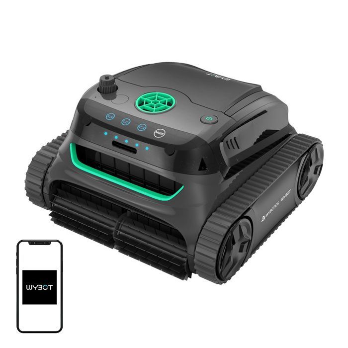 Limpiador robótico de piscinas Wybot S2 - Inalámbrico - Autónomo - Limpieza automática