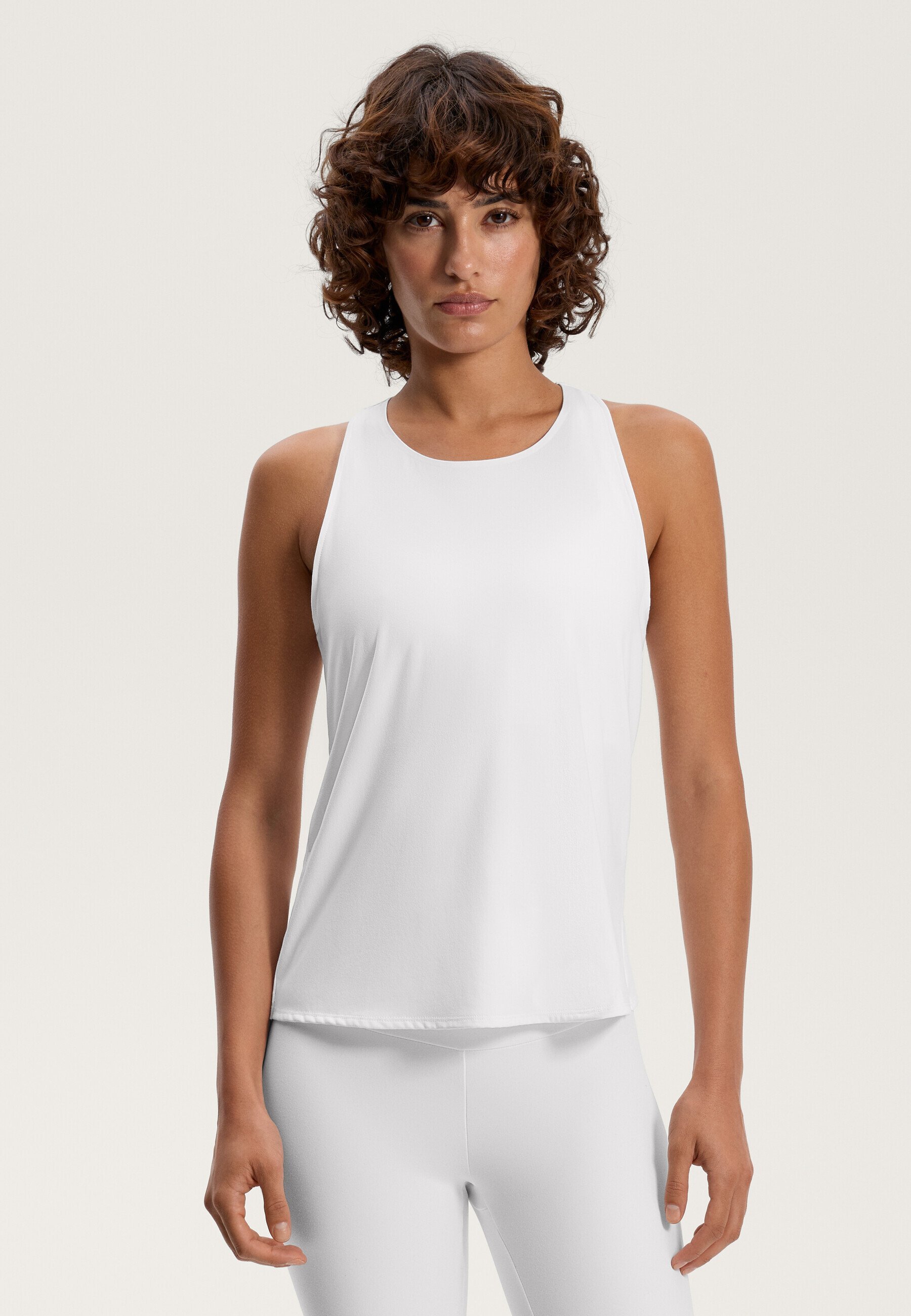 OYSHO CROSS-BACK COMFORTLUX - Top - wit