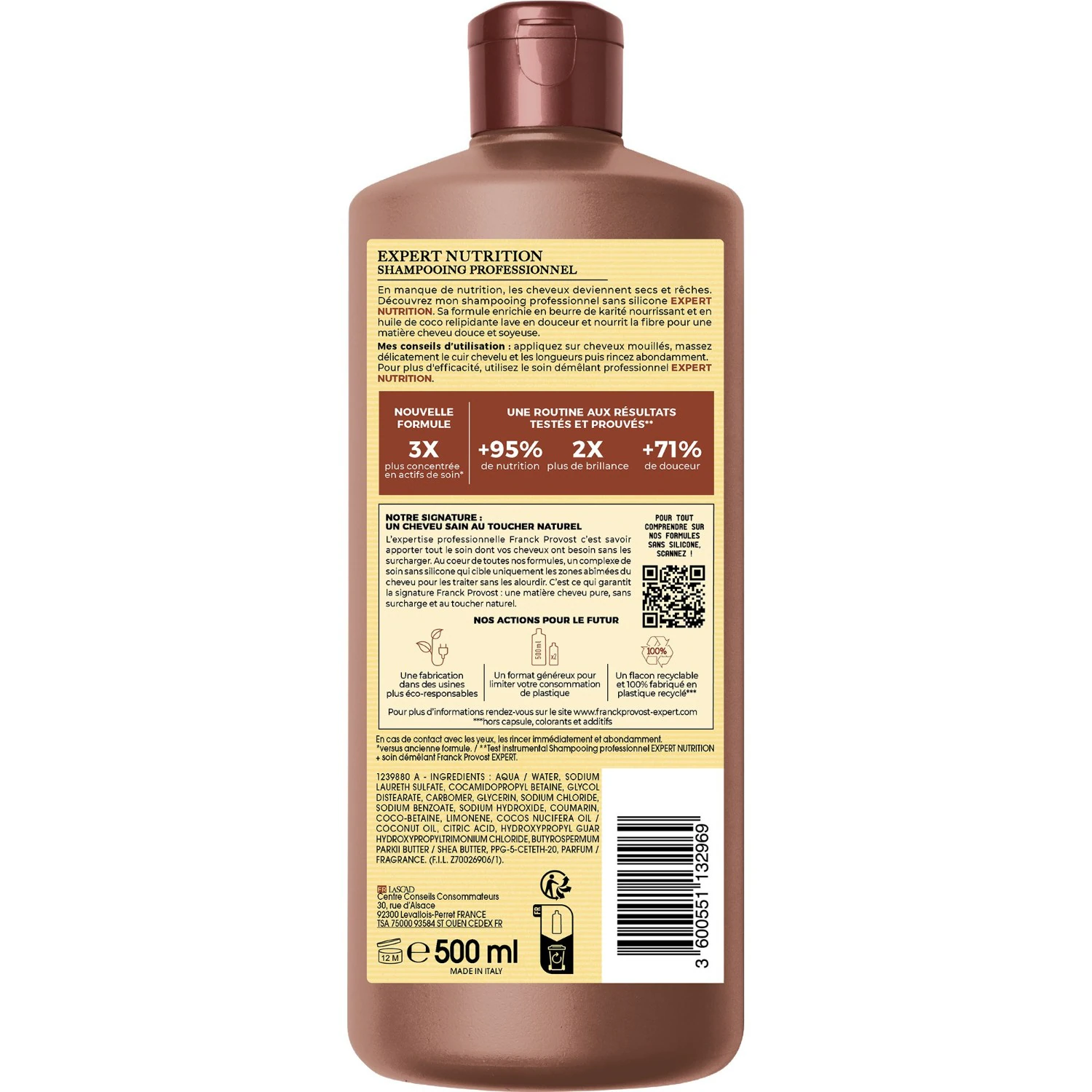 Franck Provost Shampooing Professionnel Nutrition