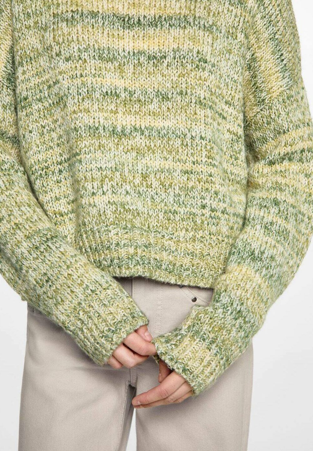 Pull Mango pour enfant - vert clair