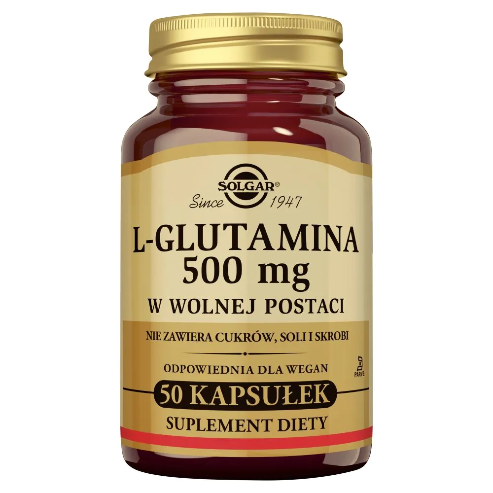 Solgar L-Glutamina 500 mg kapsułki