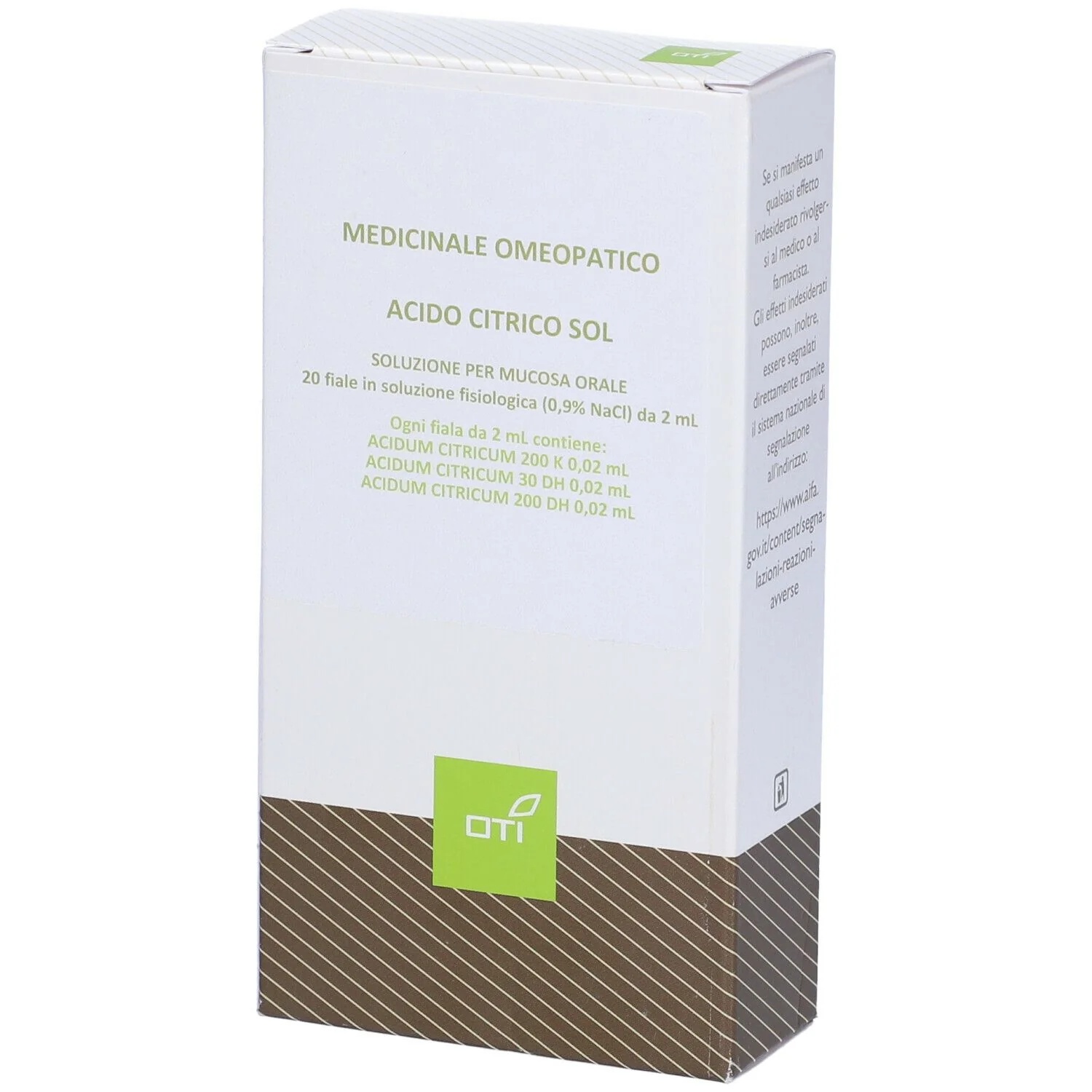 Solución de ácido cítrico*Os 20F 2 ml