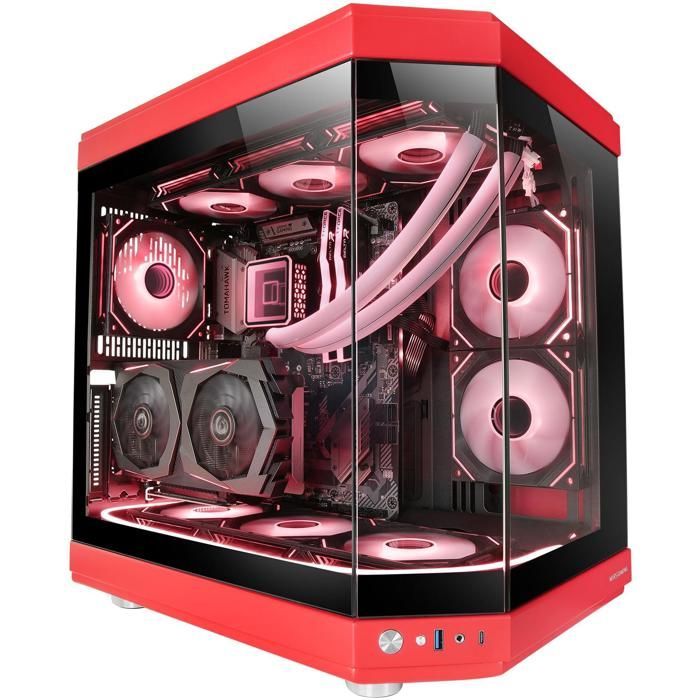 Case per gaming - Mars Gaming - MC-3T - Triplo vetro temperato - Raffreddamento ottimizzato - USB-C e 3.0