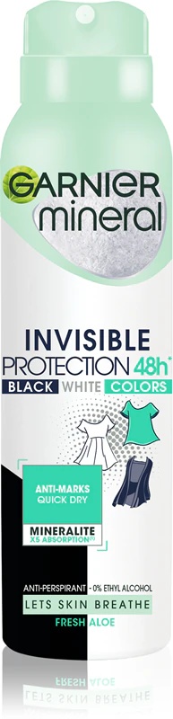 Garnier Mineral Black White Color antiperspirant w sprayu
