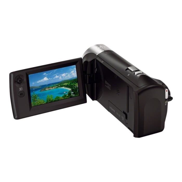 Sony Handycam HDR-CX240E Caméscope 1080p 2.51 MP 27x zoom optique Carl Zeiss carte Flash noir