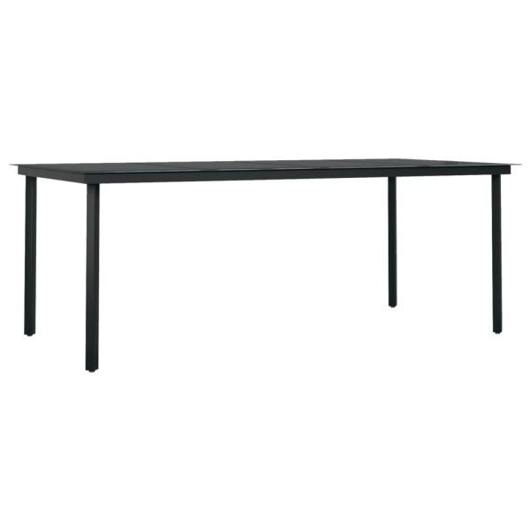 Stół ogrodowy Czarny 200 x 100 x 74 cm Stal vidaXL
