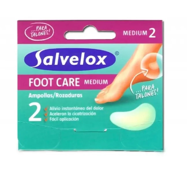 SALVELOX Salvelox pleisters voor blaren en hielirritatie, 2 stuks