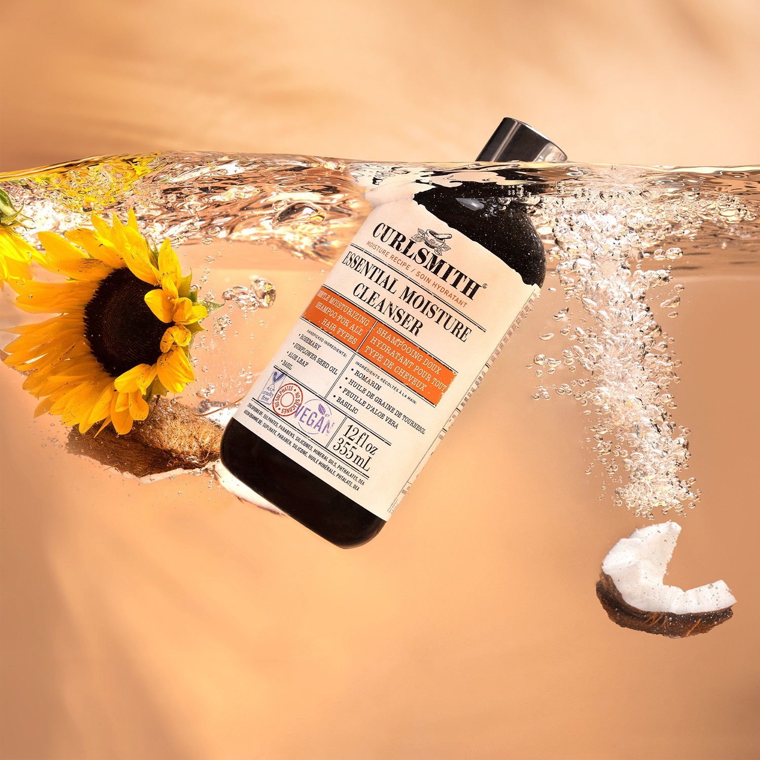 Curlsmith шампон за косу, есенцијално хидратантно средство за чишћење - 88 мл
