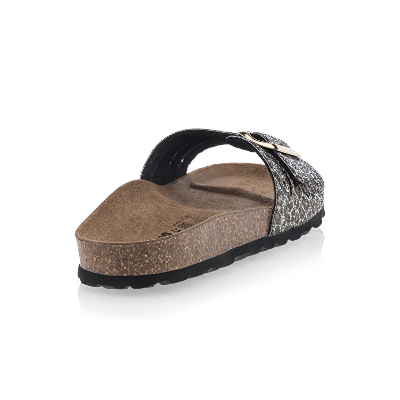 Svarte sandaler / sko med åpen tå til dame