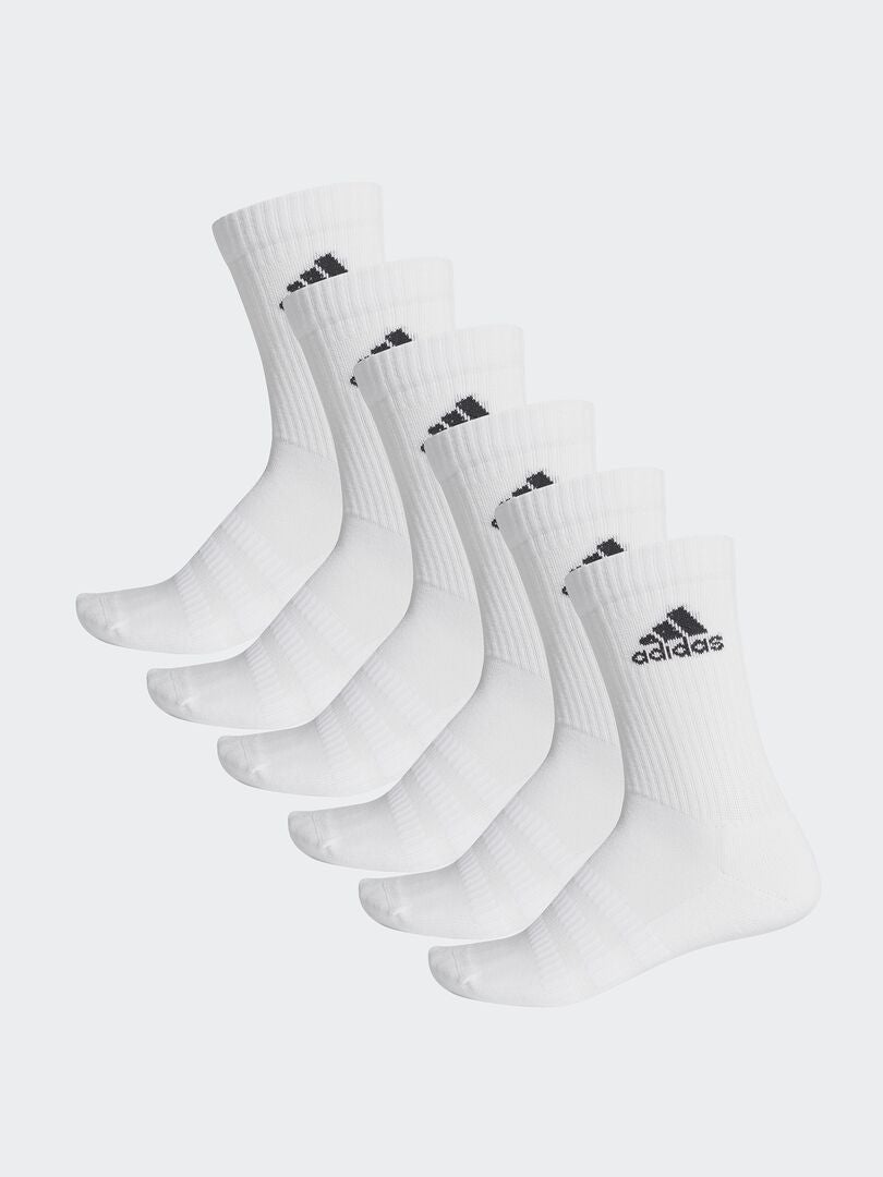 Juego de 6 pares de calcetines 'adidas' - BLANCOS