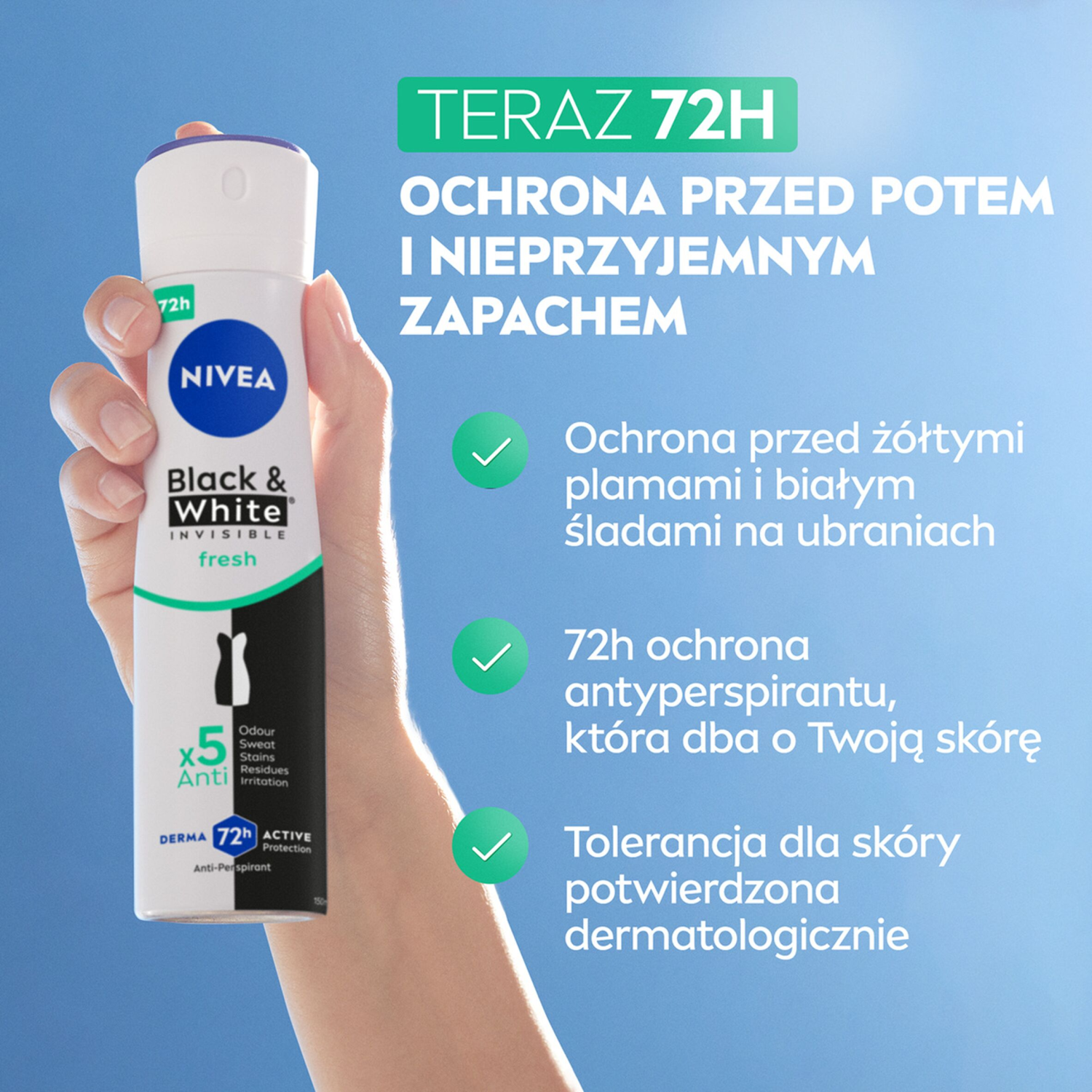 Nivea dámský antiperspirant ve spreji 150ml neviditelný