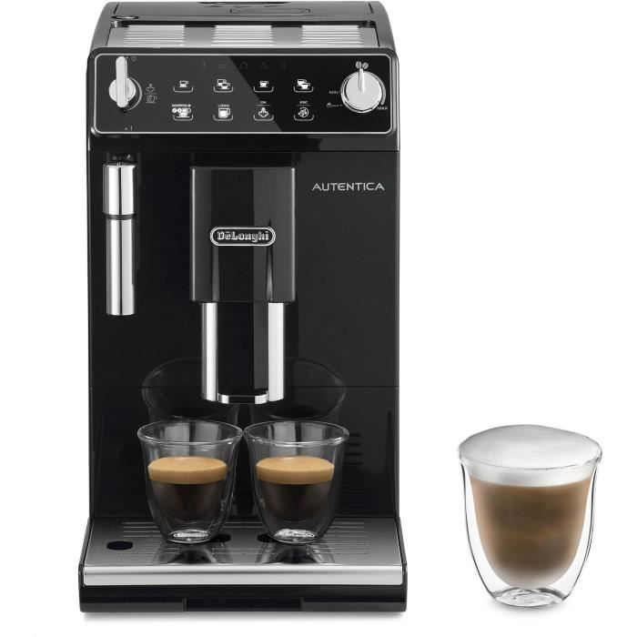 Machine expresso broyeur - De'Longhi - Autentica - ETAM29.510.B - 6 recettes - Noir