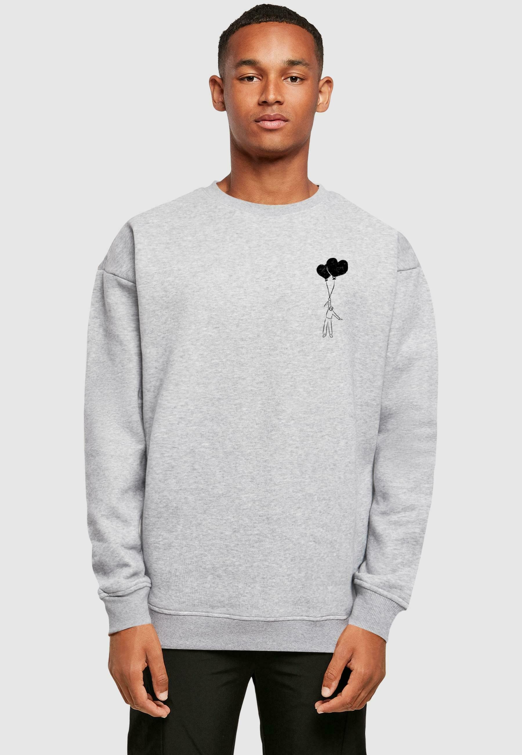 Merchandisecode LOVE IN THE AIR - Sweatshirt - grijs