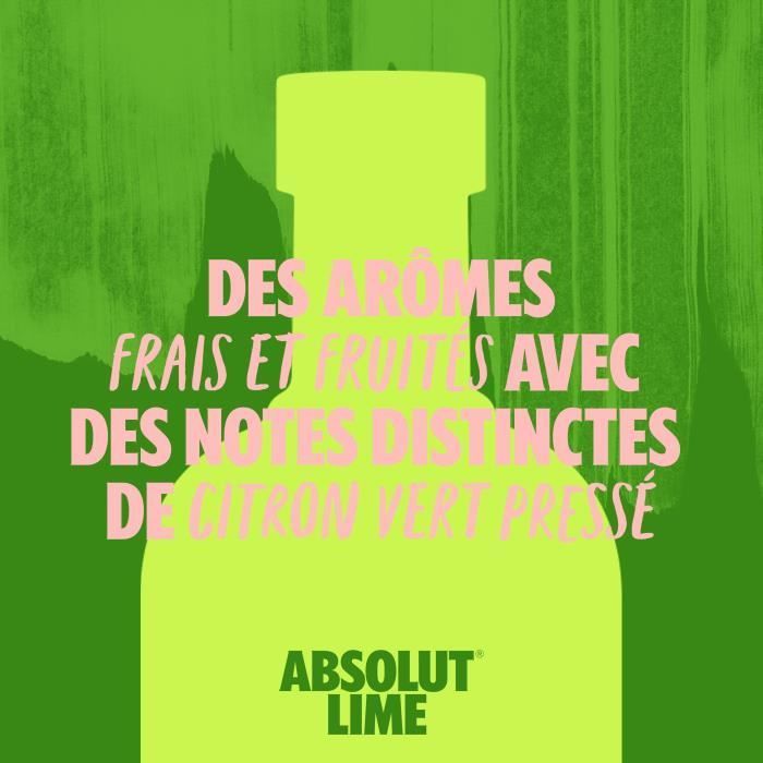 Absolut - Lime - Flavored Vodka - 40.0% ABV - 70cl
