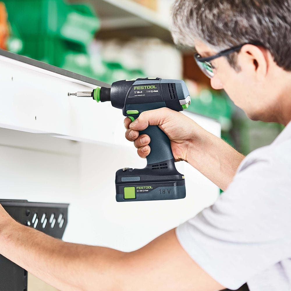 Furadeira/parafusadeira FESTOOL 18V sem escova T 18 de 2 velocidades em Systainer Skin 576448