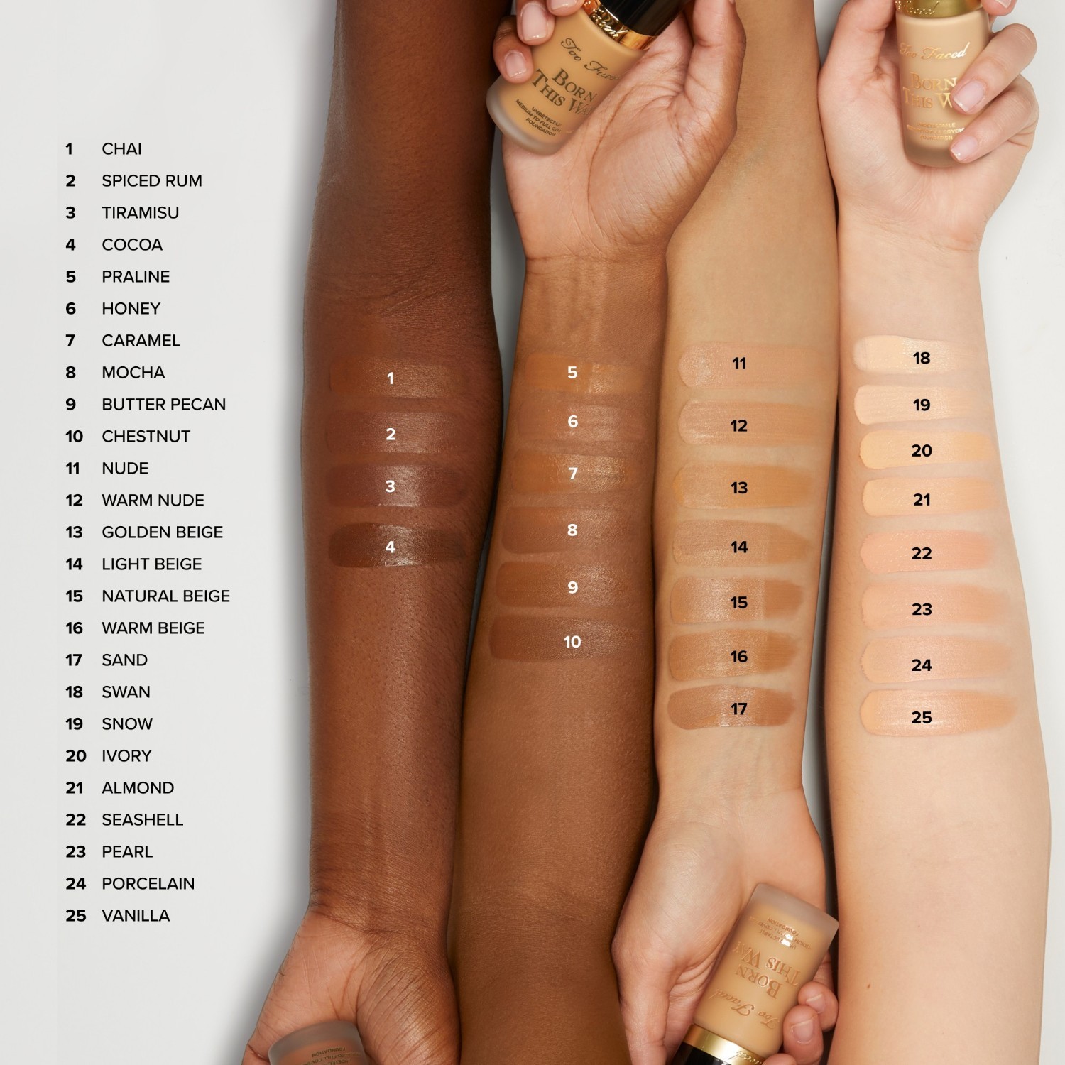 Too Faced Foundation Born This Way – Mittlere bis hohe Deckkraft – 30 ml
