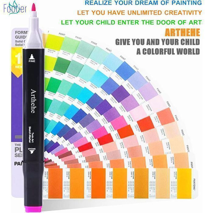 80 pennarelli a base di alcol, pennarelli colorati, pennarelli per colorare per adulti, pennarelli Tooli Art, pennarelli a doppia punta sicuri e ad asciugatura rapida