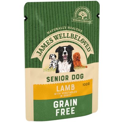 Φακελάκια James Wellbeloved Senior Grain Free - Αρνί με Λαχανικά