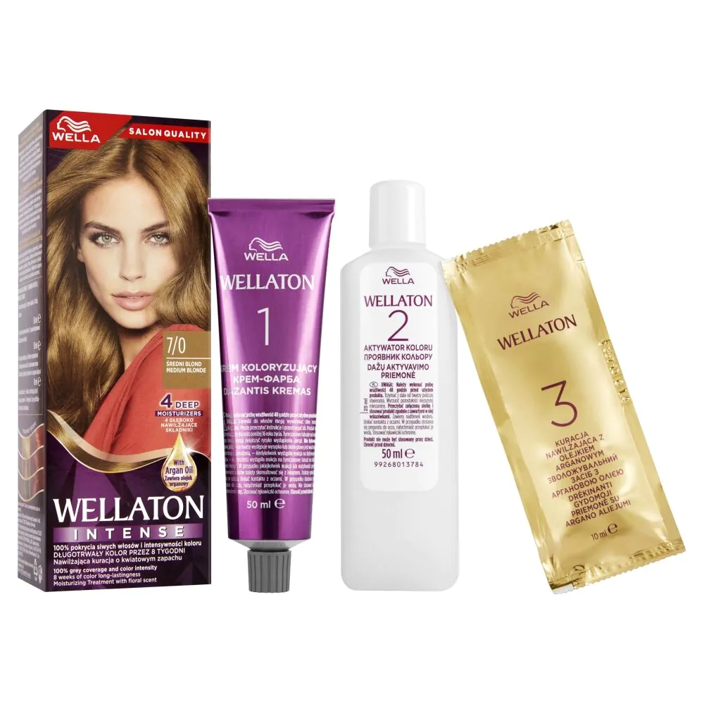 Wellaton Farba do włosów 7/0 Średni Blond