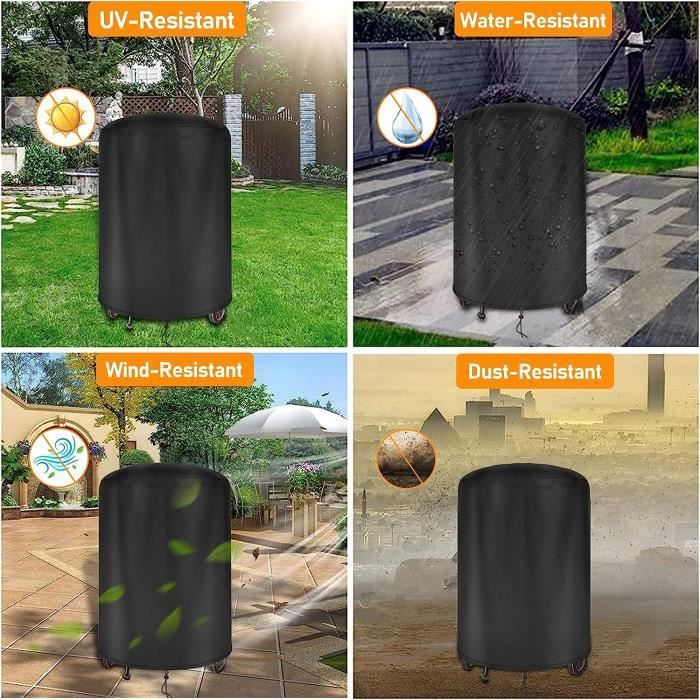 Barbecue cover - Weber - Round - Waterproof - 210D Oxford - 61x70cm
