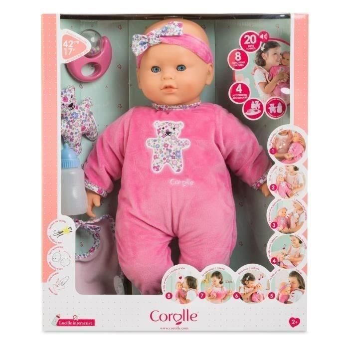 Grand poupon Lucille intéractive - COROLLE - Mon Grand Poupon - 42cm - Dès 2 ans