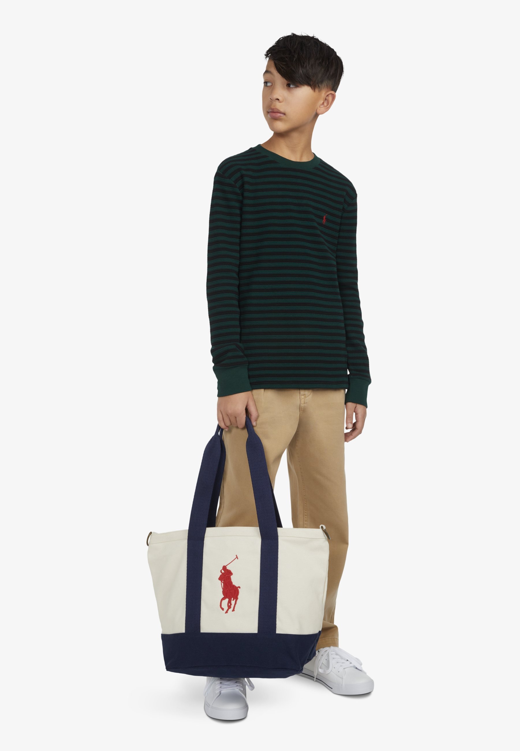 Polo Ralph Lauren PLAYER TOTE UNISEX - Käekott - valge/tumesinine