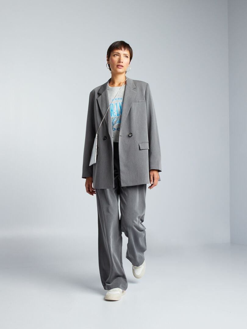Blazer oversized - CINZA