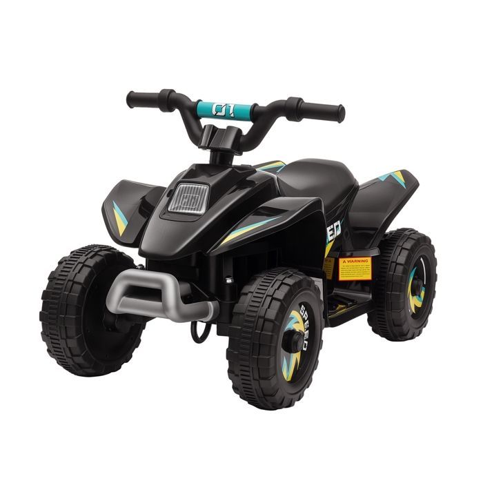 Electric quad bike for children - HOMCOM - 18-36 months, 6V battery, forward/reverse, toy - PP - 72x40x45.5cm - black